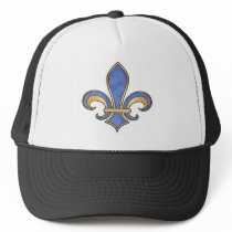Fleur de Lis in solid color  - Dark Blue Hats