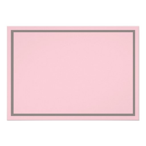 Fleur de Lis Invitations Gray and Light Pink