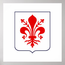 Fleur de lis, Italy Posters