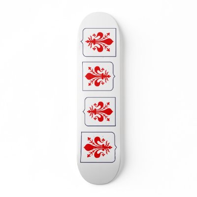 Fleur de lis, Italy Skate Board Decks by bestflag