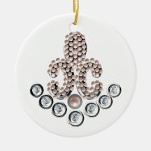 Fleur De Lis-jewelled Ornaments