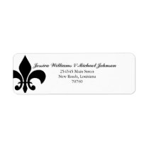 Fleur de Lis Return Address Labels