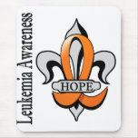 Fleur De Lis Leukemia Hope mousepads