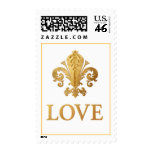 Fleur-de-lis Love Postage Stamps