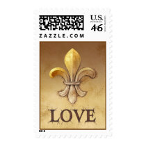 Fleur-de-lis Love Stamps