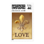Fleur-de-lis Love Stamps