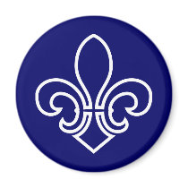 Fleur de Lis Fridge Magnet