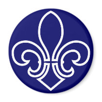 Fleur de Lis magnets