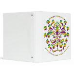 fleur de lis Mardi-Gras 2011 V-2 Vinyl Binder