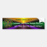 fleur de lis Mardi-Gras 2011 V-2 Bumper Sticker