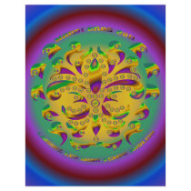 fleur de lis Mardi-Gras 2011 V-2 Full Color Flyer