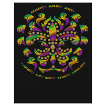 fleur de lis Mardi-Gras 2011 V-2 Flyer Design