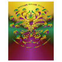 fleur de lis Mardi-Gras 2011 V-2 Flyer Design