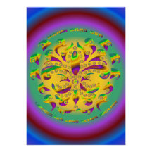 Fleur de lis Mardi-Gras 2011 V-2 Custom Announcements