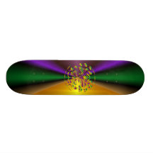 Fleur de lis Mardi-Gras 2011 V-2 Skate Board Decks