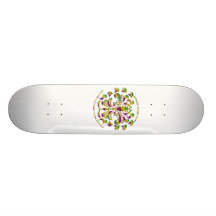 Fleur de lis Mardi-Gras 2011 V-2 Skateboard Deck