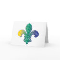 Fleur De Lis Mardi Gras New Orleans cards