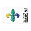 Fleur De Lis Mardi Gras New Orleans postage