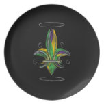 Fleur de Lis/Mardi Gras Plates