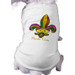 Fleur de lis Mask Dog Shirt