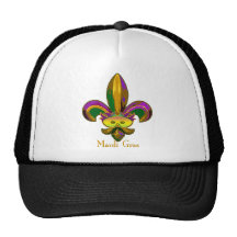 Fleur de lis Mask Mesh Hats