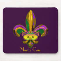 Fleur de lis Mask Mousepads