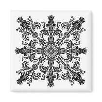 Fleur de lis Meditation Family Reunion Fridge Magnets