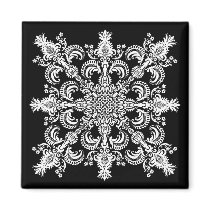 Fleur de lis Meditation Family Reunion Refrigerator Magnet