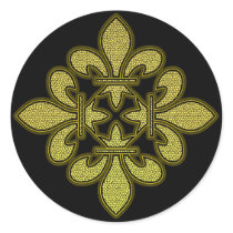 Fleur de Lis Mosaic Kunst sticker