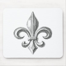 Fleur de Lis Mouse Pad