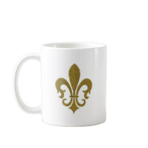 FLEUR DE LIS COFFEE MUGS
