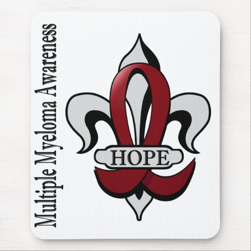 Fleur De Lis Multiple Myeloma Hope Mousepad