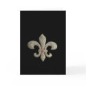 Novia Bling de NOLA de la flor de lis tarjetas by perfectwedding Novia Bling de NOLA de la flor de lis tarjetas