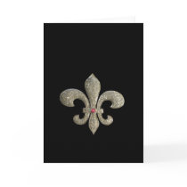 Fleur de lis NOLA Bride Bling cards by perfectwedding Fleur de lis NOLA Bride Bling cards