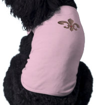 Fleur de lis NOLA Bride Bling pet clothing by perfectwedding Fleur de lis NOLA Bride Bling pet clothing