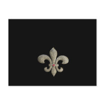 Fleur de lis NOLA Bride Bling postcards by perfectwedding Fleur de lis NOLA Bride Bling postcards