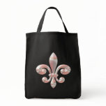 Fleur De Lis Orleans Pink Tote Bag