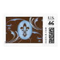Fleur de lis ornament postage