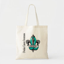 Fleur De Lis Ovarian Cancer Hope Bags