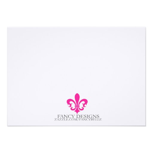 Fleur de Lis Personalized Invites