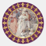 Fleur-de-lis Photo Frame Stickers