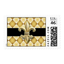 Fleur de Lis postage stamp