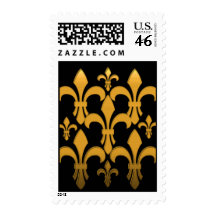 FLEUR-DE-LIS POSTAGE STAMPS