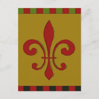 Fleur De Lis postcard