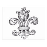 fleur de lis postcard