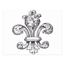 fleur de lis postcards