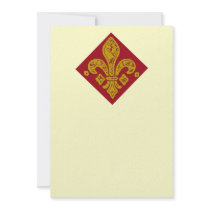 Fleur De Lis Red invitations by figstreetstudio Fleur De Lis Red invitations