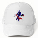 Fleur de lis Red,White,Blue - 2 hats by ARTegrity Fleur de lis Red,White,Blue - 2 hats