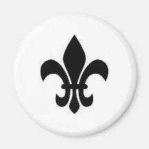 Fleur de Lis Refrigerator Magnet