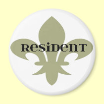 Fleur de Lis Resident magnet magnets